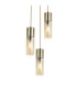 Annika Cluster Pendant Ceiling Light Brass Colour  3x E27-3