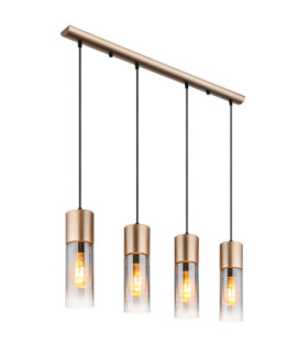 Annika Bar Pendant Ceiling Light Matt Cappuccino Colour  4x E27-1