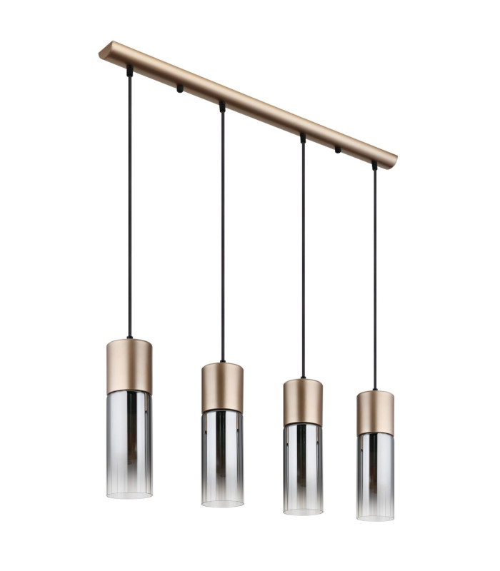 Annika Bar Pendant Ceiling Light Matt Cappuccino Colour  4x E27-2