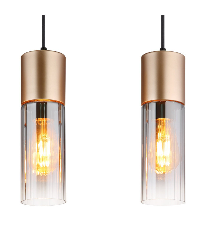 Annika Bar Pendant Ceiling Light Matt Cappuccino Colour  4x E27-4