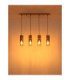 Annika Bar Pendant Ceiling Light Matt Cappuccino Colour  4x E27-5