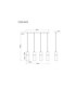 Annika Bar Pendant Ceiling Light Matt Cappuccino Colour  4x E27-7