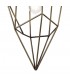 Large Caged Ceiling Pendant, 1 x E27, Antique Brass - 7