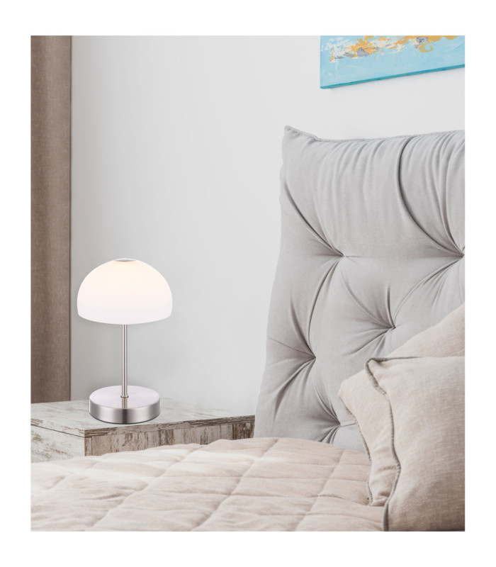 Snowflake Integrated LED Table Lamp Matt Nickel 3000K-3
