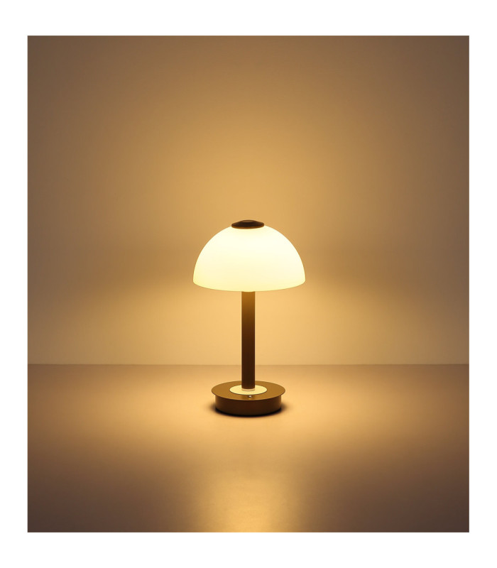 Uldin Integrated LED Table Lamp Matt Coffee Colour 3000K-6