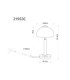 Uldin Integrated LED Table Lamp Matt Coffee Colour 3000K-9