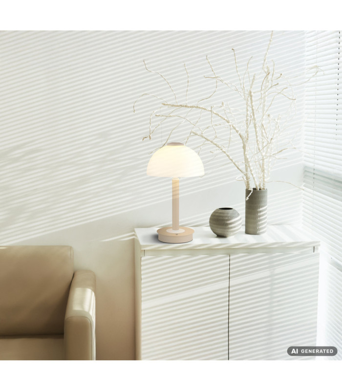 Uldin Integrated LED Table Lamp Matt Sand Colour 3000K-6