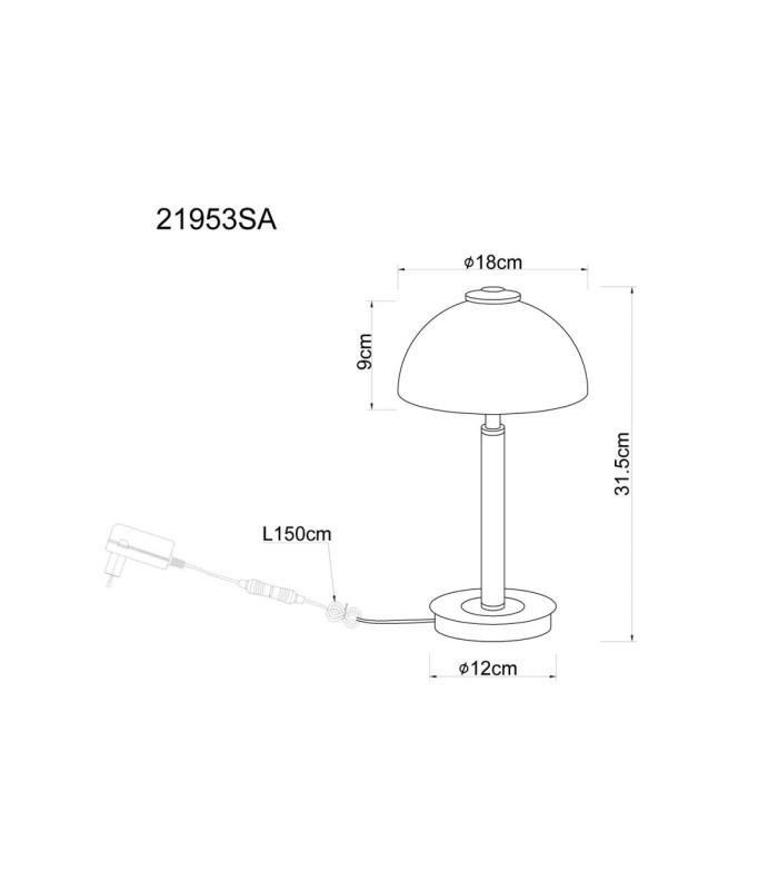 Uldin Integrated LED Table Lamp Matt Sand Colour 3000K-8