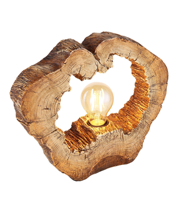 Vinzenz Table Lamp Wood Look 1x E27-1