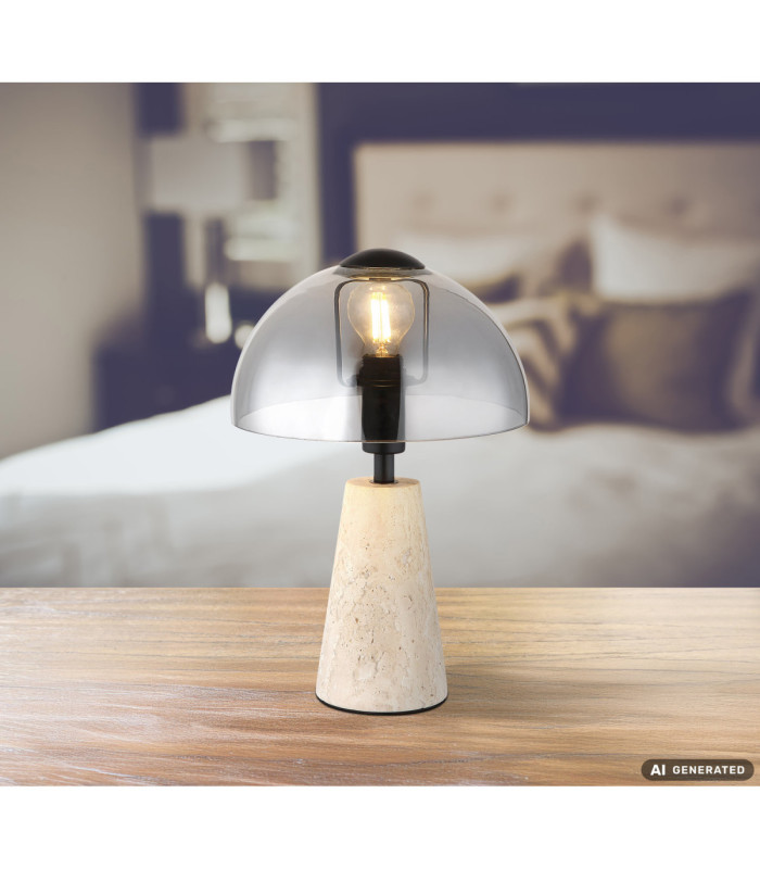 Lars Table Lamp Grey 1x E14-8