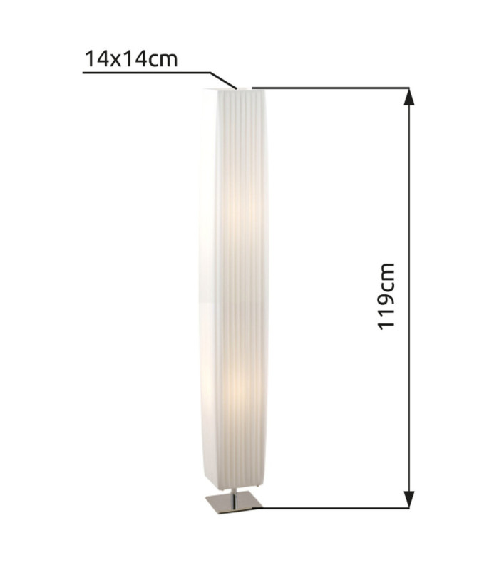 Bailey Floor Lamp Chrome 2x E27-3