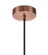 Small Caged Ceiling Pendant, 1 x E27, Antique Copper, Black - 5