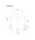 Berti Bar Pendant Ceiling Light Matt Black 3x E27-8