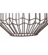 Small Caged Ceiling Pendant, 1 x E27, Antique Copper, Black - 8