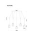 Berti Bar Pendant Ceiling Light Matt Black 5x E27-9