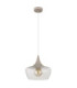 Arola Dome Pendant Ceiling Light Matt Sand Colour  1x E27-2
