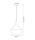 Arola Dome Pendant Ceiling Light Matt Sand Colour  1x E27-8