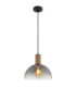 Romy Dome Pendant Ceiling Light Matt Black 1x E27-1
