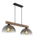 Romy Bar Pendant Ceiling Light Matt Black 2x E27-1