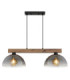 Romy Bar Pendant Ceiling Light Matt Black 2x E27-3