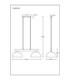 Romy Bar Pendant Ceiling Light Matt Black 2x E27-7