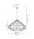 Medium Caged Ceiling Pendant, 1 x E27, Antique Copper, Black - 2