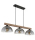 Romy Bar Pendant Ceiling Light Matt Black 3x E27-2
