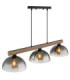 Romy Bar Pendant Ceiling Light Matt Black 3x E27-4
