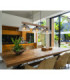 Romy Bar Pendant Ceiling Light Matt Black 3x E27-6