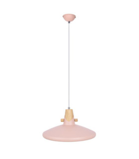 Carin Dome Pendant Ceiling Light Pink 1x E27