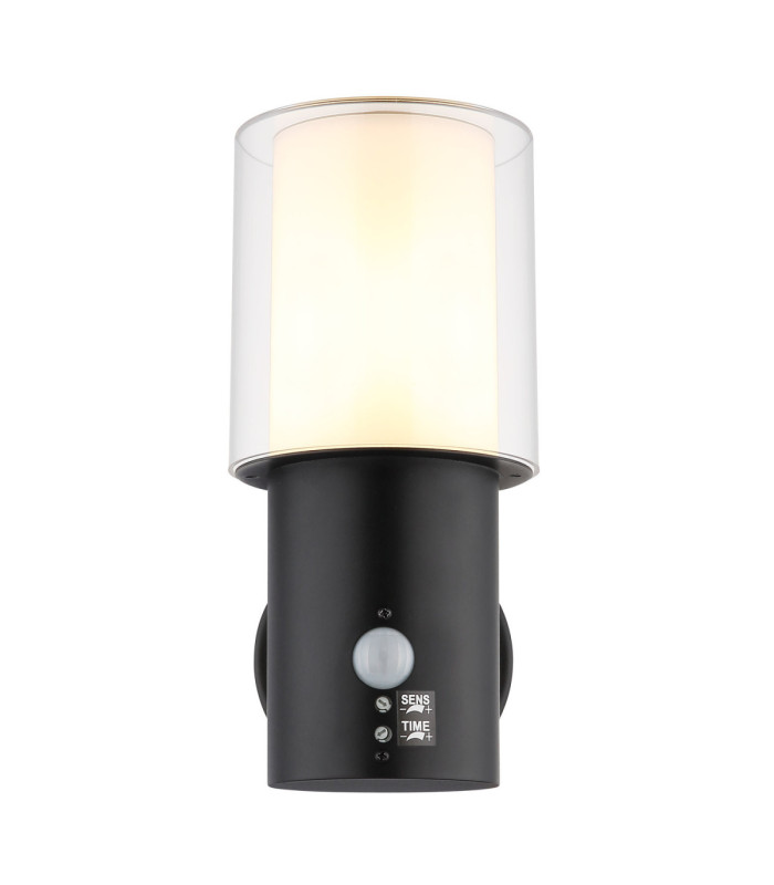 Compton Outdoor Modern Wall Lamp Matt Black 1x E27-3