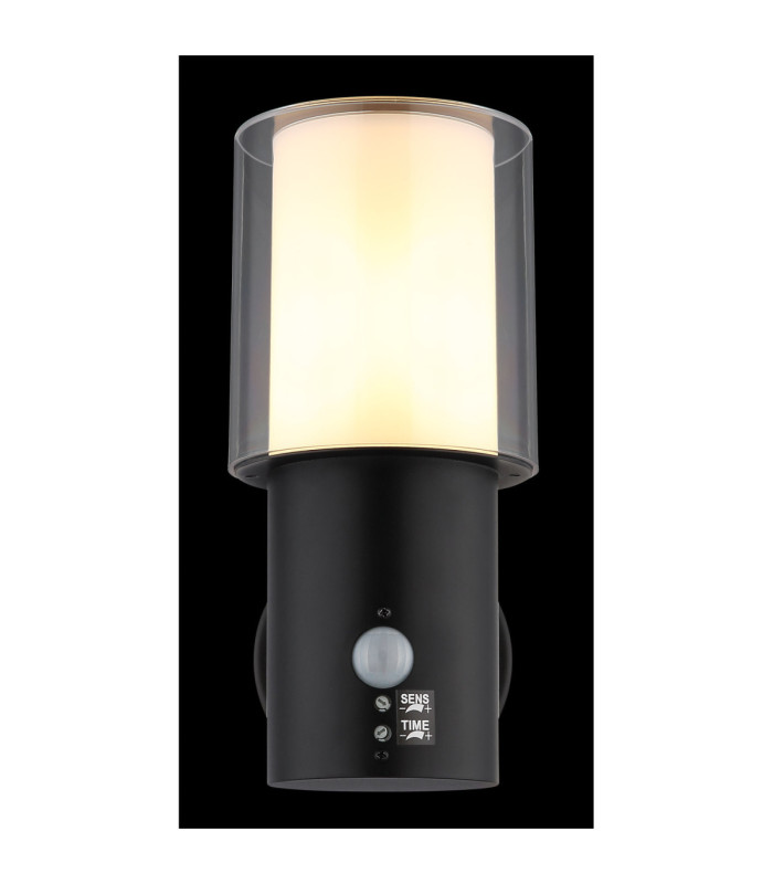 Compton Outdoor Modern Wall Lamp Matt Black 1x E27-5