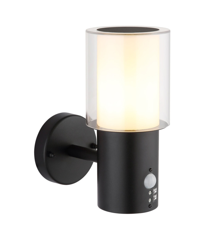 Compton Outdoor Modern Wall Lamp Matt Black 1x E27-6