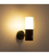 Compton Outdoor Modern Wall Lamp Matt Black 1x E27-7
