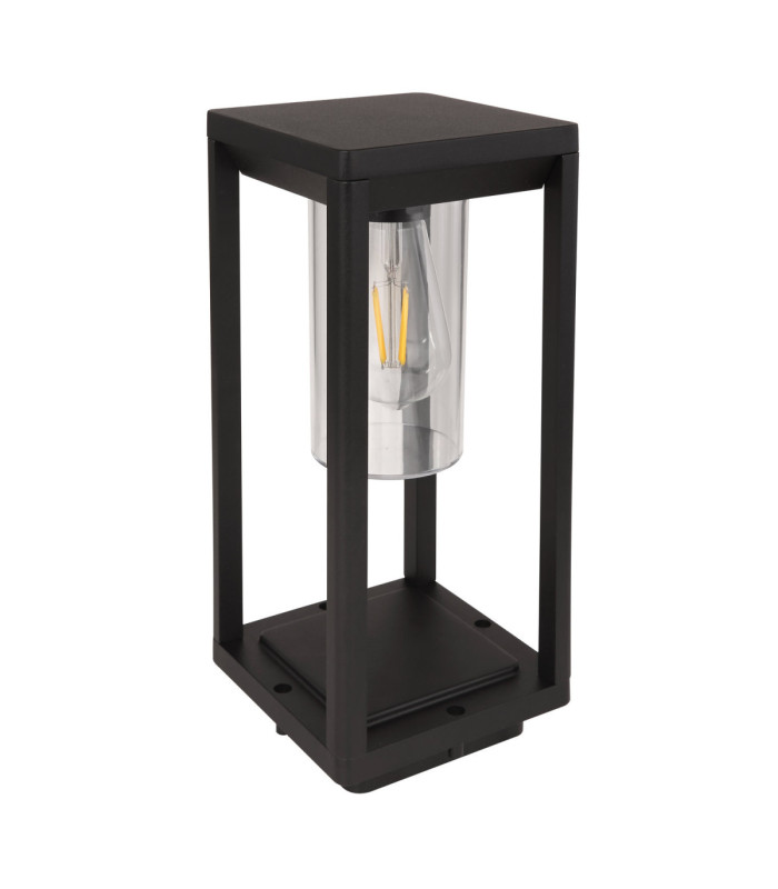 Candela Outdoor Pedestal Light Matt Black 1x E27-2