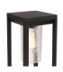 Candela Outdoor Pedestal Light Matt Black 1x E27-4