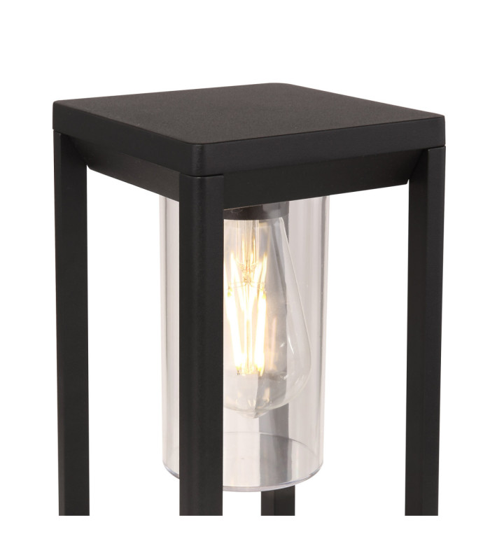 Candela Outdoor Pedestal Light Matt Black 1x E27-4