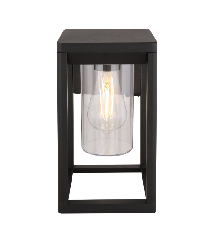 Candela Outdoor Wall Lantern Matt Black 1x E27-3