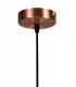 Medium Caged Ceiling Pendant, 1 x E27, Antique Copper, Black - 5