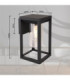 Candela Outdoor Wall Lantern Matt Black 1x E27-7