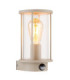 Gracey PIR Outdoor Wall Lantern Matt Sand Colour  1x E27-1