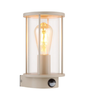 Gracey PIR Outdoor Wall Lantern Matt Sand Colour  1x E27-1
