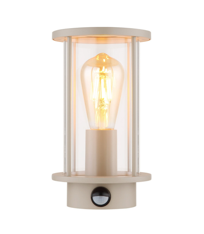 Gracey PIR Outdoor Wall Lantern Matt Sand Colour  1x E27-3