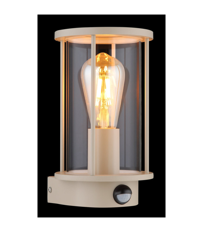 Gracey PIR Outdoor Wall Lantern Matt Sand Colour  1x E27-4