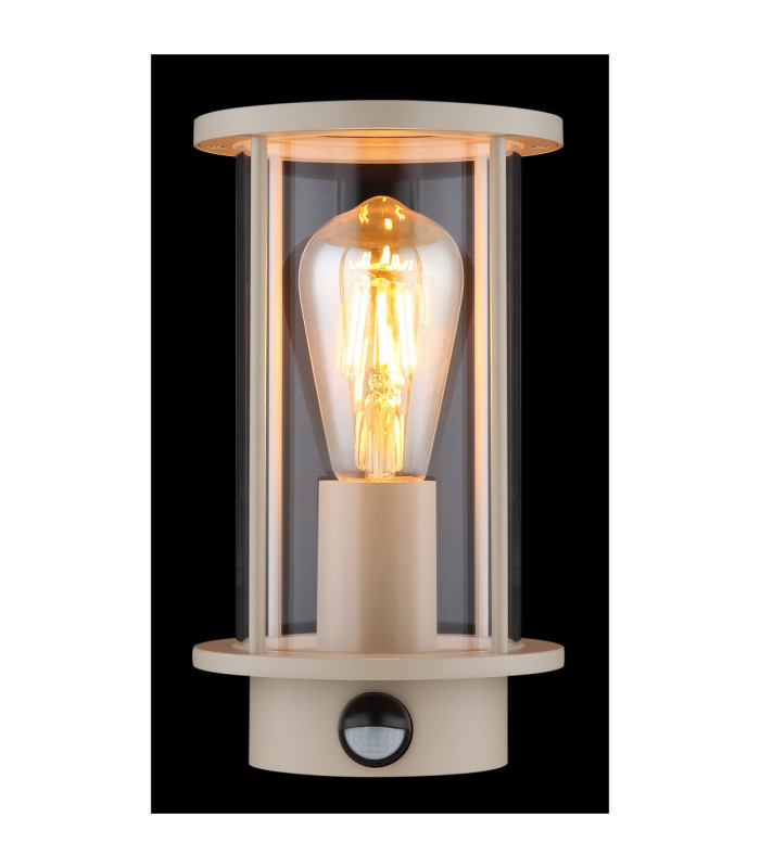 Gracey PIR Outdoor Wall Lantern Matt Sand Colour  1x E27-5