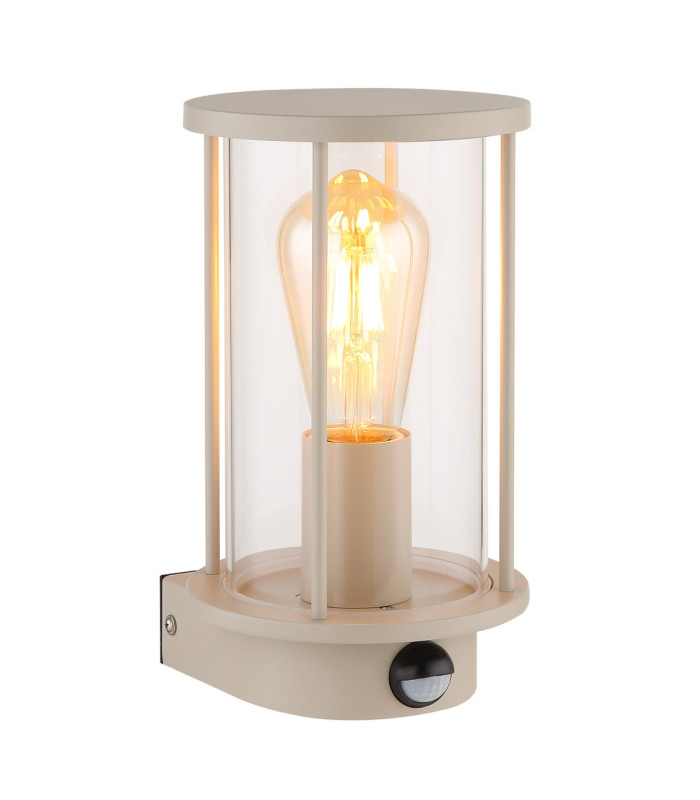Gracey PIR Outdoor Wall Lantern Matt Sand Colour  1x E27-6