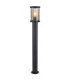 Gracey 100cm Outdoor Bollard Matt Black 1x E27-1