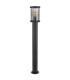 Gracey 100cm Outdoor Bollard Matt Black 1x E27-2