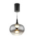 Lui Integrated LED Dome Pendant Ceiling Light Matt Black 3000K-3