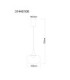 Lui Integrated LED Dome Pendant Ceiling Light Matt Black 3000K-6